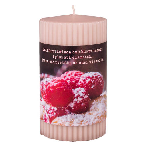 Mietelausekynttilä 7x12 cm, Laihduttaminen on - Mietelausekynttilät - 291460421 - 1