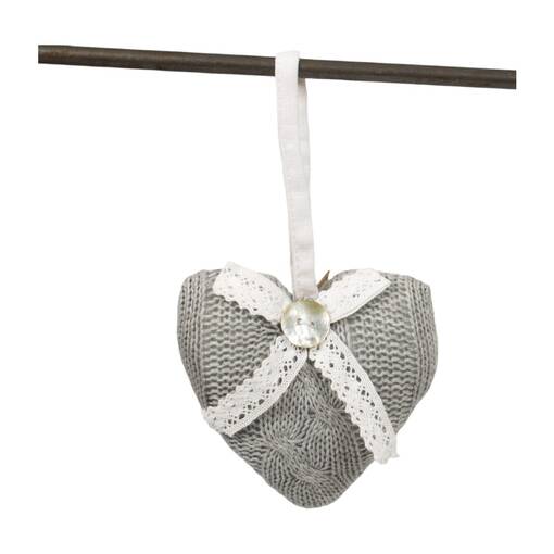 Neulottu sydänkoriste - Nauhat, köynnökset ja härpäkkeet - 350013-31 - 1