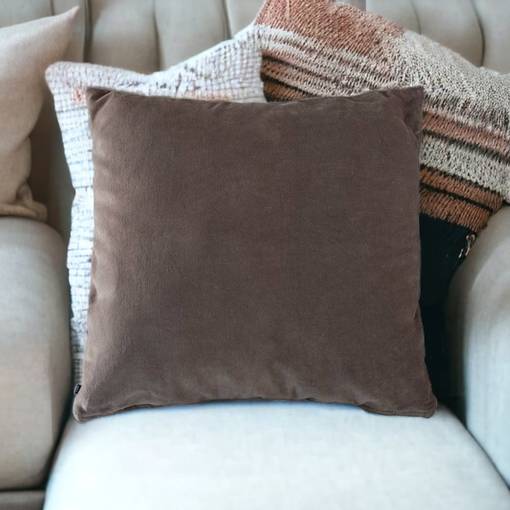 Samettinen tyynynpäällinen, beige - Sisustustekstiilit ja tyynynpäälliset - 440023-31 - 1