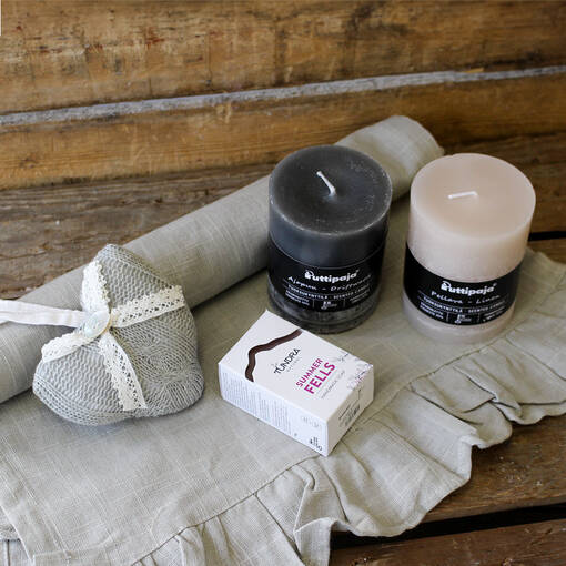 Tuoksuva tuliaispaketti Pellava - Kynttiläpaketit - 80-4515-01 - 1