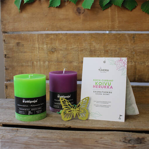 Tuoksuva tuliaispaketti Koivu-herukka - Kynttiläpaketit - 80-0550-01 - 1