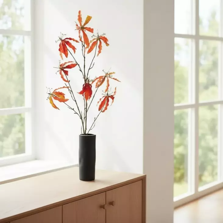 Gloriosa, oranssi 100cm - Tekokukat - 36415421 - 1