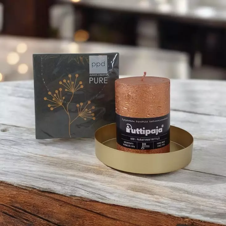 Kynttilä ja serviettipkt "Gold Berries" - Kaikki kynttilät - 9140-24-5541 - 1