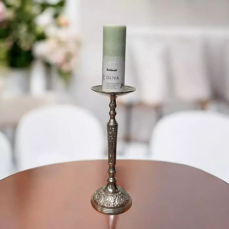 Kynttilänjalka, hopean sävyinen - Kynttilänjalat pöytäkynttilöille - 403101 - 1