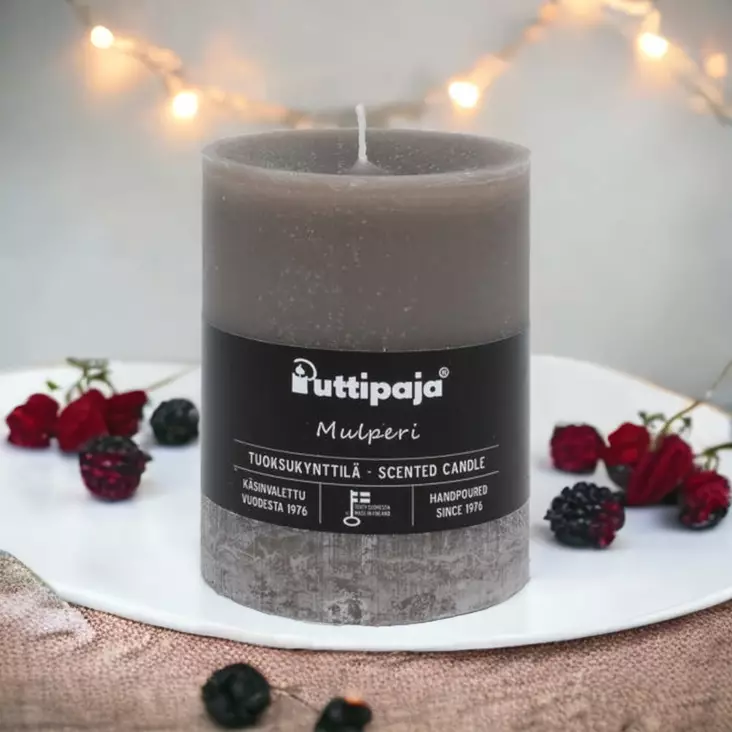 Läpivärjätty tuoksukynttilä 10cm, Mulperi - Tuoksukynttilät - 20004261 - 1