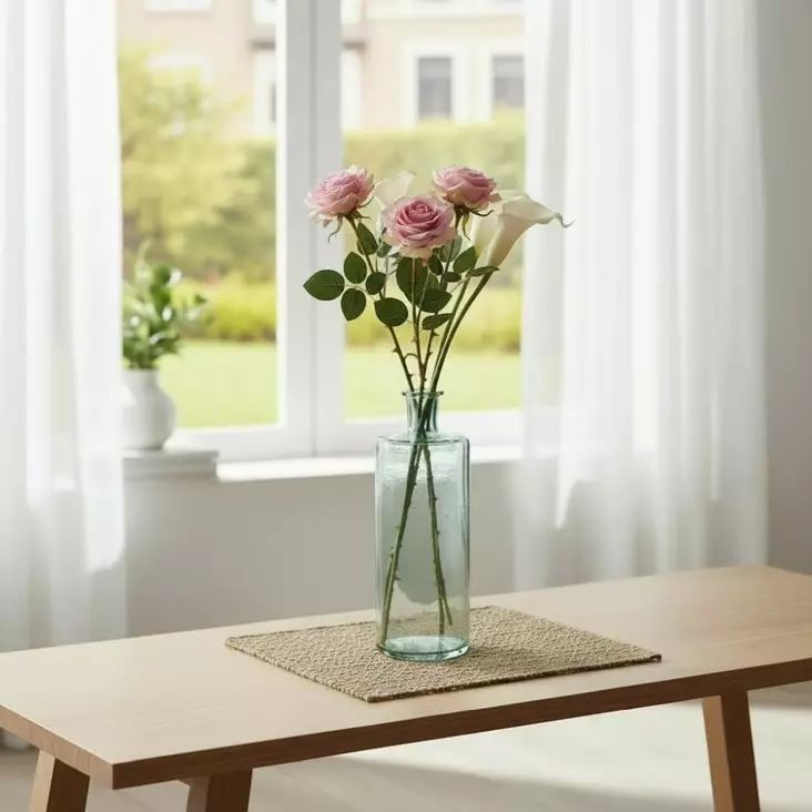 Lasipullo, kirkas, 40cm - Maljakot - 43147651 - 1