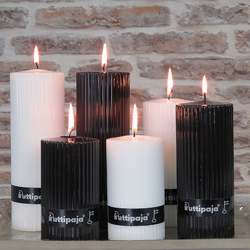 Loiste-vekkikynttilä valkoinen, 7x20 cm - Loistekynttilät - 26606V01 - 1