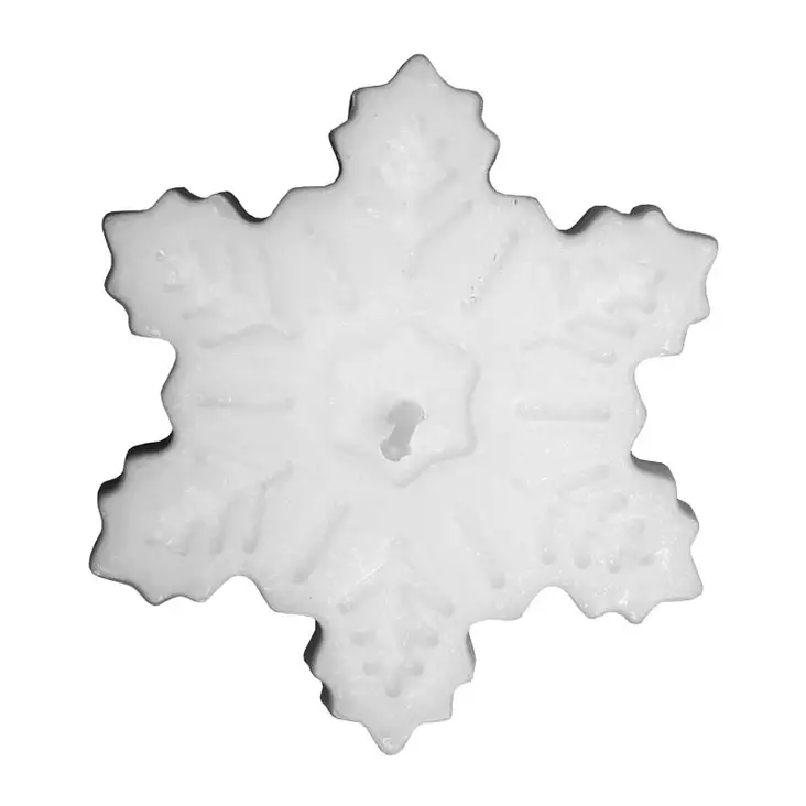 Lumihiutale-kynttilä - Läpivärjätyt muotokynttilät - 111401 - 1