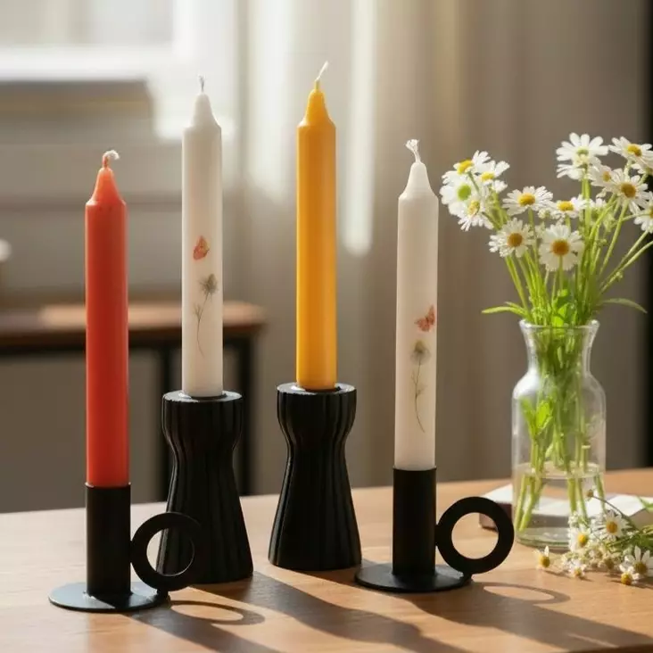 Mietelausekruunukynttilät "PUPUT", 4 kpl/pkt - Mietelausekynttilät - 29013-ke-0410-1 - 1