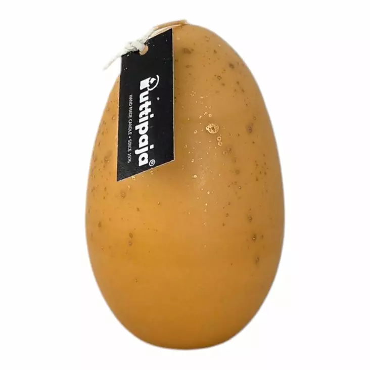 Munakynttilä okra kultaroiskeella - Pääsiäiskynttilät - 14017MR-04-41 - 1