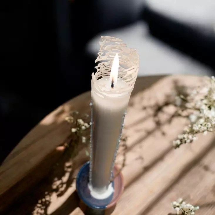 OLIVA-kruunuputti, valkoinen - Oliva-oliivikynttilät - 2110801 - 1