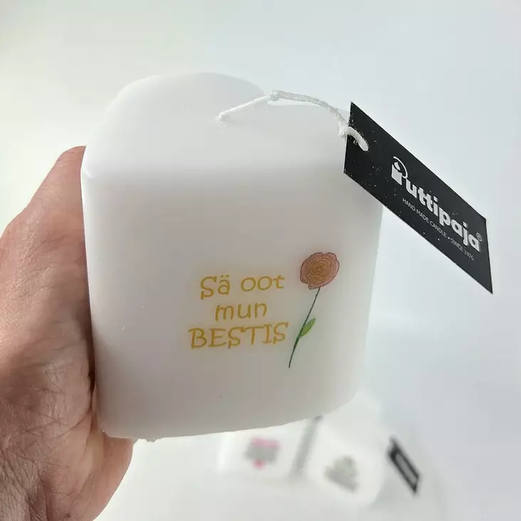 Puttipaja Sydänkynttilä – Sä oot mun bestis - Ystävänpäiväkynttilät - 2714108ys-be-1 - 1