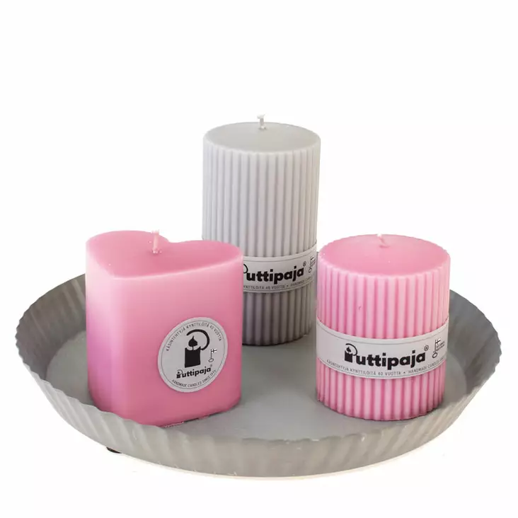 PYÖREÄ ALUNEN SINKKI 27x3.5 CM - Kynttilälautaset - 392530-1 - 1