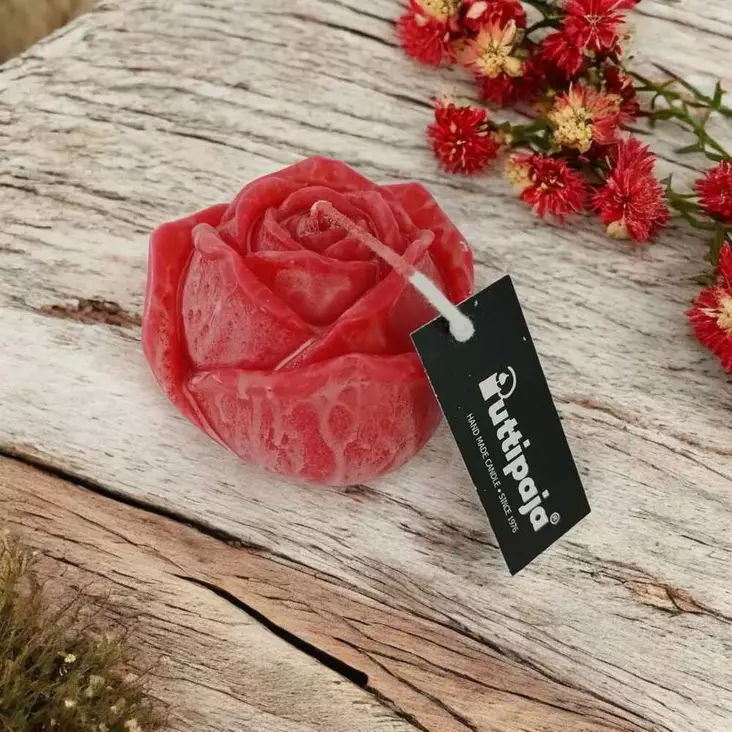 Tervaruusu-kynttilä, punainen - Tervakynttilät - 1206011 - 1