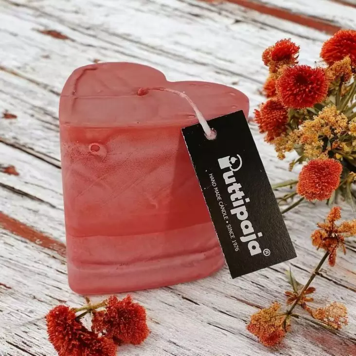 Tervakynttilä Sydän, punainen - Tervakynttilät - 1210811 - 1