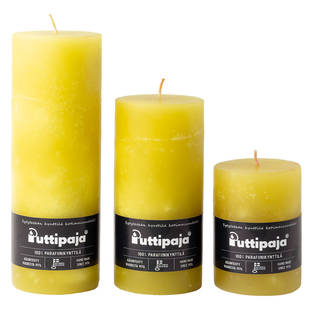 Läpivärjätty pöytäkynttilä, oliivi - Yksiväriset pöytäkynttilät - 1570432 - 1