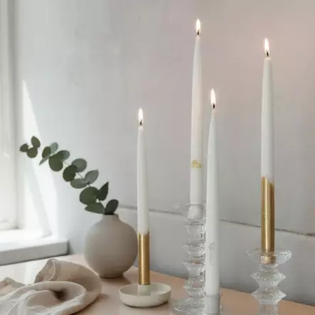 Antiikkikynttilä pakkaus, Paljon onnea & sormus - Kihlaus- ja hääkynttilät - 29010-41-2 - 2