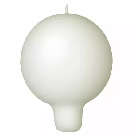 Jalallinen pallokynttilä, kerma, 2 kpl/pkt - Pallokynttilät - 1402002 - 2