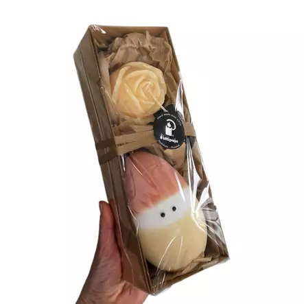 Lahjapaketti Saunatonttu & Tervauusu, beige - Valmiit lahjapaketit - 7912140602 - 2