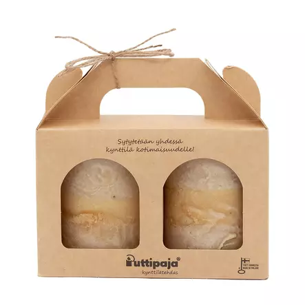 Lahjapakkaus tervakynttilä, beige - Tervakynttilät - 1240402 - 2