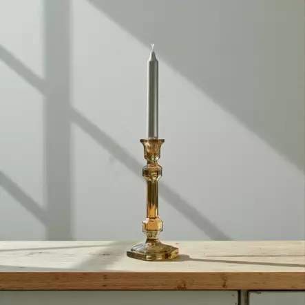 Lasikynttilänjalka LEV-2912, ruskea - Kynttilänjalat kruunukynttilöille - 402912 - 1