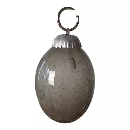 Lasimuna 7,5,cm, krakeloitu harmaa - Pääsiäinen - 53515722 - 2