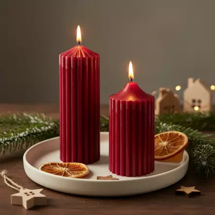 Oliva vekkikynttilä, viini - Oliva-oliivikynttilät - 21120412 - 1