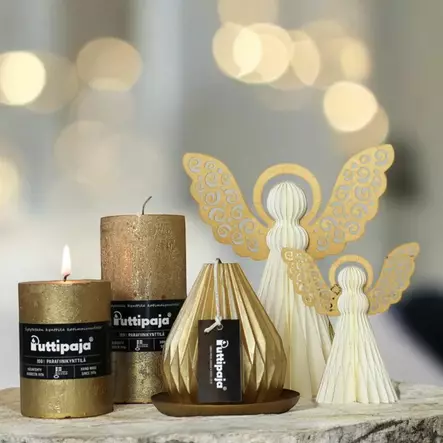 Paperienkeli, kerma 20 cm - Joulukoristeet - 881820-02 - 2