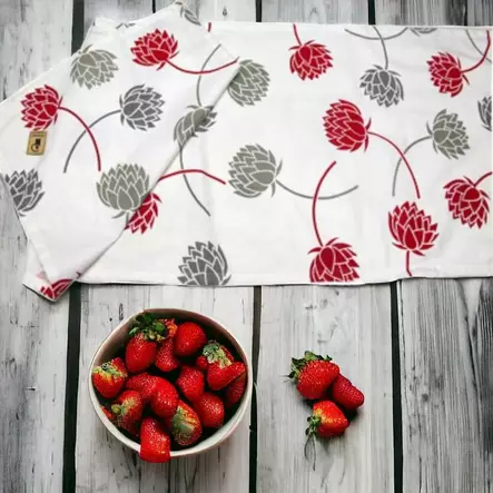 Pioni-kaitaliina, punainen - Keittiötekstiilit - 448279-12 - 2