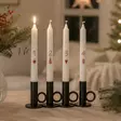 Adventtikruunukynttilät, punaiset numerot ja koristeet 4 kpl/pkt - Adventtikynttilät - 29013-ad-12 - 5