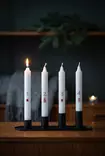 Adventtikruunukynttilät, punaiset numerot ja koristeet 4 kpl/pkt - Adventtikynttilät - 29013-ad-12 - 3
