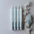 Dip dye Adventti -kruunukynttiläpakkaus, hopea 4kpl/pkt - Adventtikynttilät - 19013-ad-42 - 4