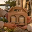Lahjapakkaus tervakynttilä, beige - Tervakynttilät - 1240402 - 1