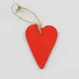 Puinen sydänkoriste, punainen, 20 kpl/pss - Pakettikoristeet - 542169-12 - 1