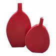 Punainen litteä maljakko iso ja pieni - Maljakot - 42380-42372 - 1
