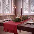 Romantiikka-kaitaliina 40x140 cm - Keittiötekstiilit - 442328-12 - 2