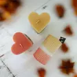 Lahjapaketti: Sydän+ dip dye vekki, syksy - Kynttiläpaketit - 85-7802 - 3