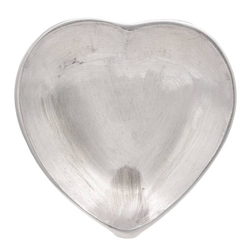 Alumiininen sydänalunen 14 cm, metalli - Metalliset kynttilänaluset - 40272 - 1