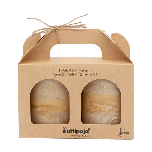 Lahjapakkaus tervakynttilä, beige - Tervakynttilät - 1240402 - 1