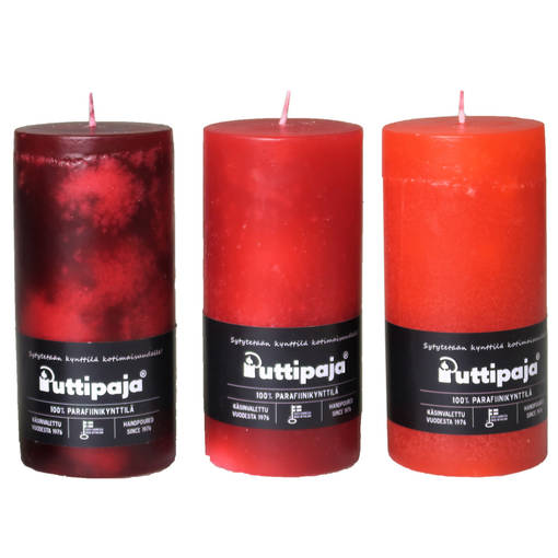 Läpivärikynttilälajitelma, punaherukka - Yksiväriset pöytäkynttilät - 15705S22-2 - 1