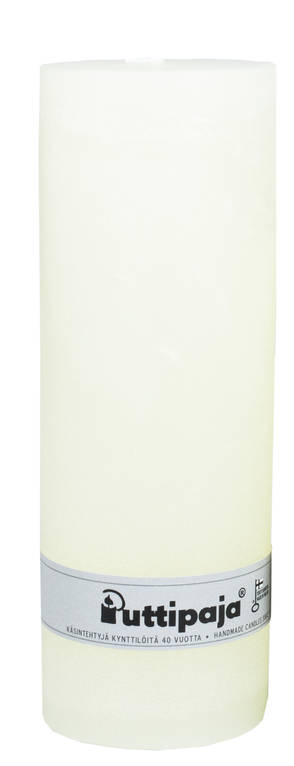 Läpivärjätty pöytäkynttilä 7x20 cm, kerma - Yksiväriset pöytäkynttilät - 1570602 - 10