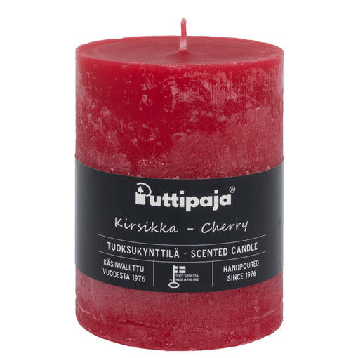 Läpivärjätty tuoksukynttilä 10cm, Kirsikka - Tuoksukynttilät - 2000412 - 1