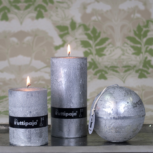 Metallihohtokynttilä, hopea - Metallihohtokynttilät - 1990442 - 1