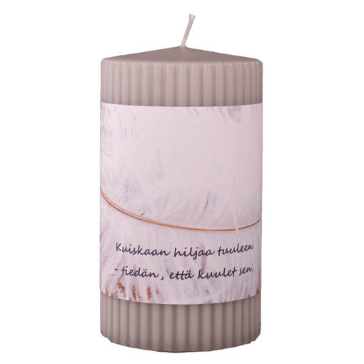 Muistokynttilä 7x12, Kuiskaan hiljaa - Mietelausekynttilät - 291460432 - 1
