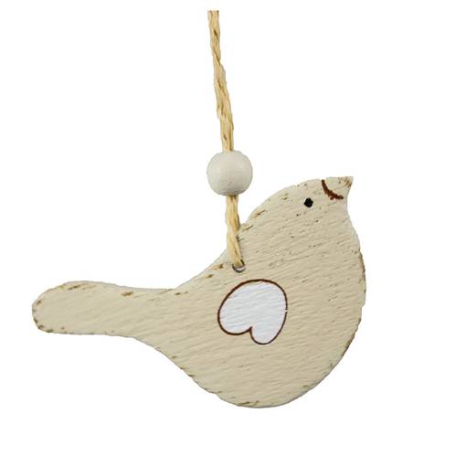 Pikkulintu 7cm, kerma - Sisustus OUTLET - 542173-02 - 1