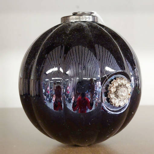 Tumman violetti lasipallol, 12,5 cm - Joulukoristeet - 601192 - 1