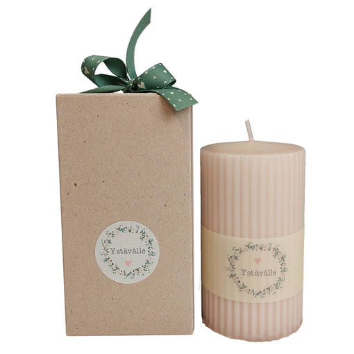 Vekki-lahjapkt 7x12, Ystävälle -puuteri - Ystävänpäiväkynttilät - 7914604V-28YS - 3