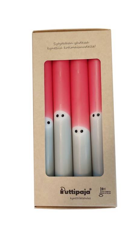 Tonttukruunut 4 kpl paketti - Muotokynttilät - 85-14202 - 1