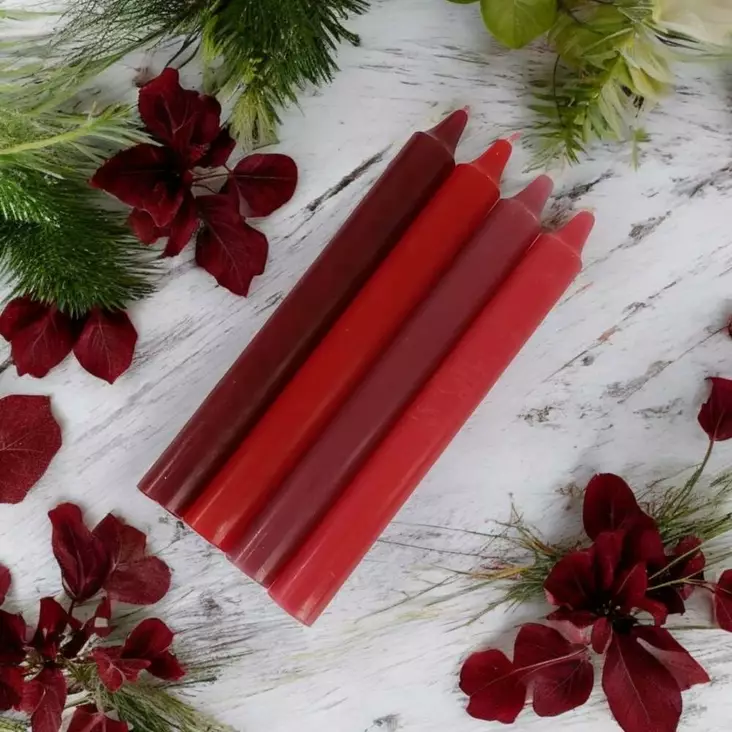 Kruunukynttiläpakkaus Joulu - Läpivärjätyt kruunut - 15013-4-12 - 1