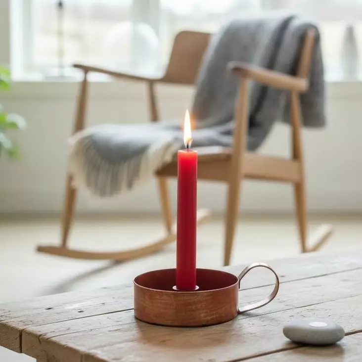 Kynttilänjalka kruunukynttilälle, punainen - Kynttilänjalat kruunukynttilöille - 398617-12 - 1